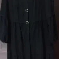 مانتو مشکی وطوسی نو سایز ۵۰ ۴۸