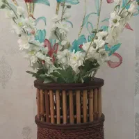 گل وگلدان چوبی لوکس