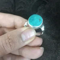 فروش انگشتر نقره فیروزه اصل نیشابوری