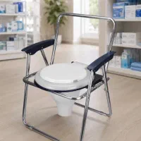 توالت فرنگی طبی تاشو مدل دسته دار