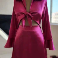لباس مهمونی ساتن مدل زارا