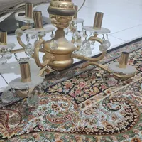 دوتا لوستر برنجی 4 شاخه 8 شعله