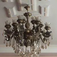 لوستر برنج ۱۰شاخه کاملا نو و تضمینی