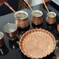 هفت تکه ظروف مس