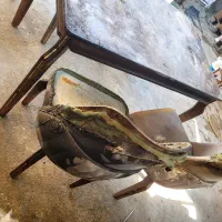 ناهارخوری چوبشون سالمه|میز و صندلی غذاخوری|امیدیه, |دیوار