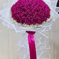 دسته گل وباکس گل ربانی