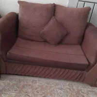 مبل راحتی درحد نو چوب گردو محکم وتمیز