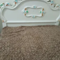 تخت یکنفره چوب راش کنده کاری دست