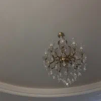 لوستر ۱۰ شاخه برنج|لوستر و چراغ آویز|باغستان, |دیوار