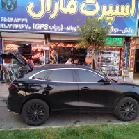 برچسب شیشه دودی و uv شیشه جلو
