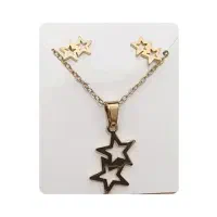 نیم ست استیل رنگ ثابت مدل ستاره|بدلیجات|اراک, |دیوار