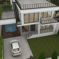 دفتر فنی طراحی ویلا روف گاردن نقشه کشی اتوکدازبیلت