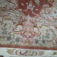 فرش زرنیم طرع علیا زمینه گلبهی پرداخت نشده|فرش|ارومیه, |دیوار