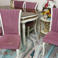 میز نهارخوری 6 نفره صدفی|میز و صندلی غذاخوری|قرچک, میرزائی جنوبی|دیوار