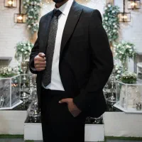 کت شلوار مشکی مردانه
