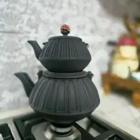 قوری و کتری چدن نالینو در حد نو