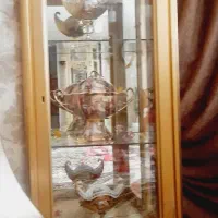 بوفه چوبی طلایی