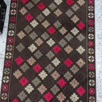 گلیم فرش گل برجسته ۴ متری