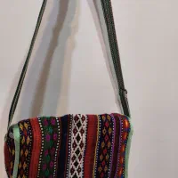 کیف دوشی دست دوز گلیمی|کیف، کفش، کمربند|کلاچای, |دیوار