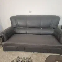 مبل راحتی چرمی ۷ نفره تمیز و سالم فوری|مبلمان خانگی و میز عسلی|گرگان, |دیوار