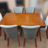 میز ناهارخوری ۶ نفره + ۶ عدد صندلی