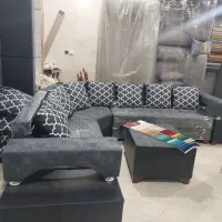 مبل ال کنج،ال دسته دوبل،باضمانت|مبلمان خانگی و میز عسلی|رشت, معلم|دیوار