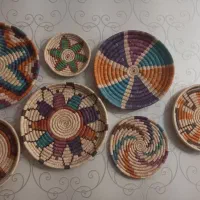 دیوارکوب حصیری رنگی|تابلو، نقاشی، عکس|تهران, سازمان برنامه جنوبی|دیوار