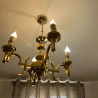 لوستر برنزی|لوستر و چراغ آویز|همدان, |دیوار