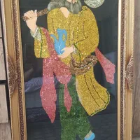 تابلو پولک دوزی شده کاره دست