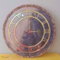 انواع ساعت رزینی|ساعت دیواری و تزئینی|آران و بیدگل, |دیوار