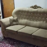 مبل و میز ناهار خوری و تخت دو نفره و یک نفره