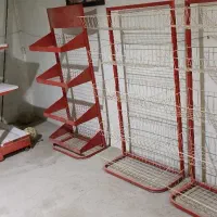 قفسه سوپرمارکت دیواری «وسط» و استند