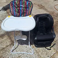 صندلی غذا و صندلی ماشین کودک تاب کودک|تخت و صندلی بچه|زاهدان, |دیوار