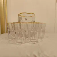 پارچ و لیوان آب طلایی ساخت چین بسیار زیبا