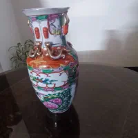 یک جفت گلدان مرغی  عتیقه