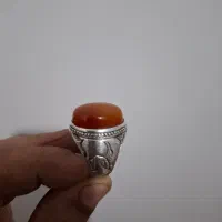 انگشتر عقیق پرتغالی بی نقص