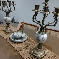 شمعدان برنجی انتیک