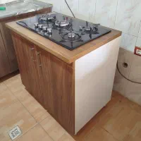 گاز صفحه ای + کابینت زیر گاز