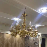 لوستر برنز (۱۵ شاخه) آبکاری طلا