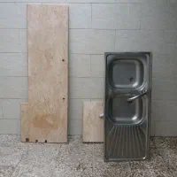 فروش سینک دو لگنه|لوازم سرویس بهداشتی|رشت, باهنر|دیوار