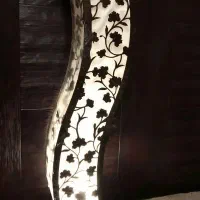 آباژور چوبی MDF طرح موج