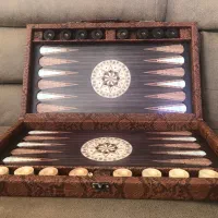 تخته نر  چرم با مهره
