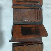 تعدادی کیف پول کتی چرم