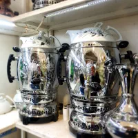 skسماور ذغالی مسی برنجی زغالی برقی گازی chu|سماور، چایساز، قهوهساز|اصفهان, دستگرده|دیوار