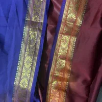 پارچه ی ساری هندی  جنس ساتن سبک و خنک