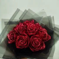 گل ربانی زرشکی مدل فول شاین