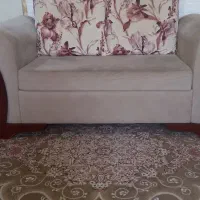 مبل هفت نفره و میز ناهارخوری چهار نفره و فرش|فرش|رشت, معلولین|دیوار