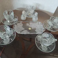 فنجان و نعلبکی بلور