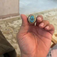 انگشت نقره دست ساز فیروزه نو معاوضه با گوشی