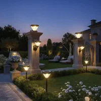 چراغ خورشیدی دیواری و چمنی